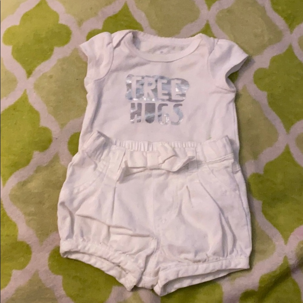 This is a shorts and onesie set.